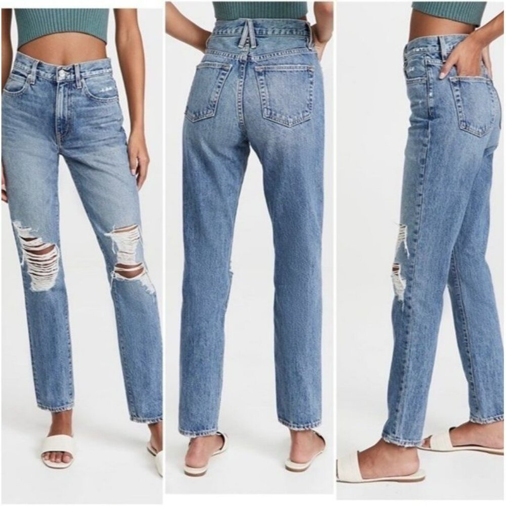 SLVRLAKE NEW NWT Revolve Denim Roxy Straight Leg Jeans Size 29 In Mind Made Up